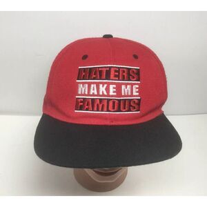 Wet Bandits Haters Make Me Famous‎ Red Black Baseball Ball Hat SnapBack Cap